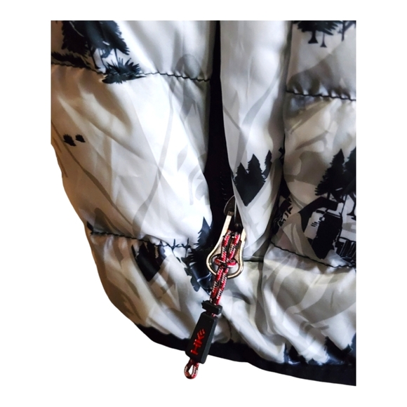 Hawke & Co Sport Performance Puffer Vest M Down Fill Mountain Print Outdoor - Picture 4 of 8